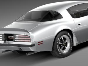 Pontiac Firebird Trans Am 1975 3Dモデル