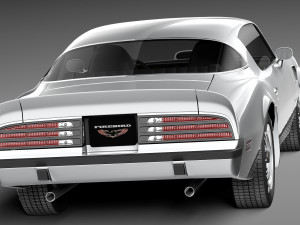 Pontiac Firebird Trans Am 1975 3Dモデル