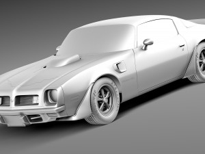 Pontiac Firebird Trans Am 1975 3Dモデル