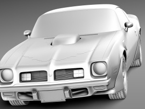 Pontiac Firebird Trans Am 1975 3Dモデル