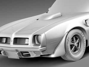 Pontiac Firebird Trans Am 1975 3Dモデル
