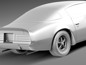 Pontiac Firebird Trans Am 1975 3Dモデル