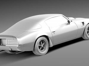 Pontiac Firebird Trans Am 1975 3Dモデル