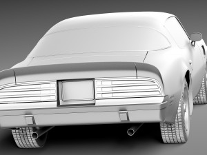 Pontiac Firebird Trans Am 1975 3Dモデル