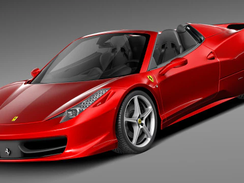 Ferrari 458 Aranha 2013 Modelo 3D