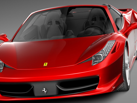 Ferrari 458 Spider 2013 3D मॉडल