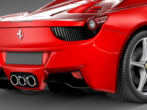 Ferrari 458 Spider 2013 3D Model