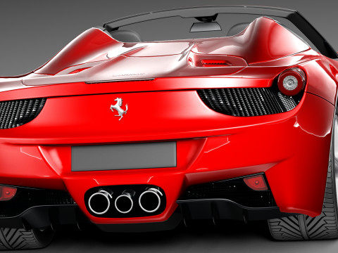 Ferrari 458 Spider 2013 3D मॉडल