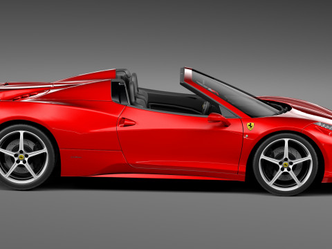 Ferrari 458 Spider 2013 3D मॉडल