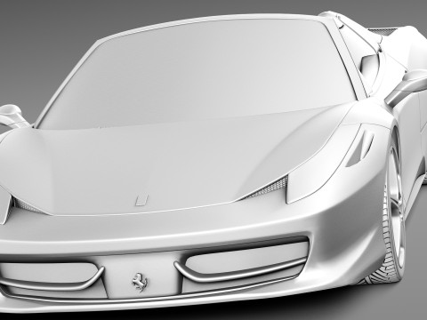 Ferrari 458 Spider 2013 3D मॉडल
