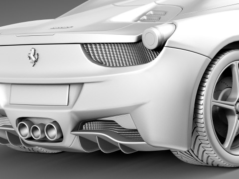 Ferrari 458 Spider 2013 3D मॉडल