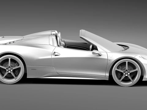 Ferrari 458 Spider 2013 3D Model