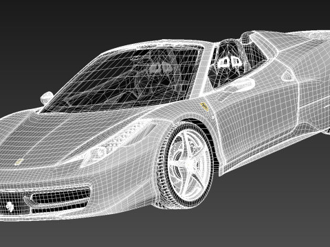 Ferrari 458 Spider 2013 3D मॉडल
