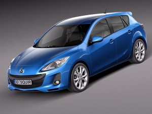 Mazda 3 Hatchback 2012 European 3D-Modell