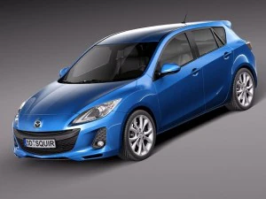 Mazda 3 Hatchback 2012 europea Modello 3D