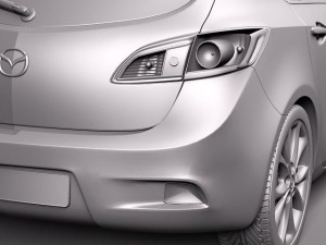 Mazda 3 Hatchback 2012 European Modelo 3D