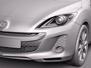 Mazda 3 Hatchback 2012 European Modelo 3D