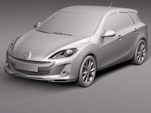 Mazda 3 Hatchback 2012 European Modelo 3D