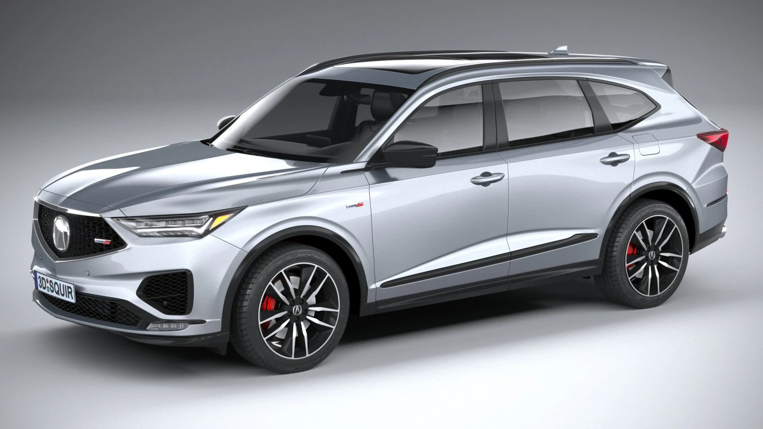 Acura MDX Type S 2022 3D Model .c4d .max .obj .3ds .fbx .stl .blend 