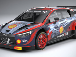 Hyundai i20 N WRC Rally1 2022 3D Model