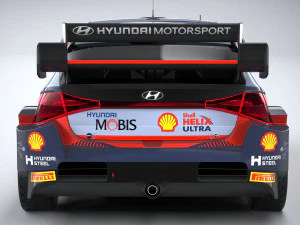 Hyundai i20 N WRC Rally1 2022 3D Model