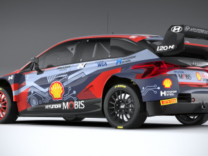 Hyundai i20 N WRC Rally1 2022 3D Model