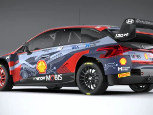 Hyundai i20 N WRC Rally1 2022 3D Model