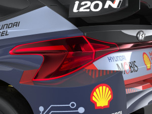Hyundai i20 N WRC Rally1 2022 3D Model