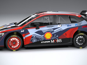 Hyundai i20 N WRC Rally1 2022 3D Model