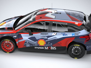 Hyundai i20 N WRC Rally1 2022 3D Model