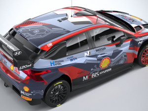 Hyundai i20 N WRC Rally1 2022 3D Model