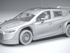Hyundai i20 N WRC Rally1 2022 3D Model