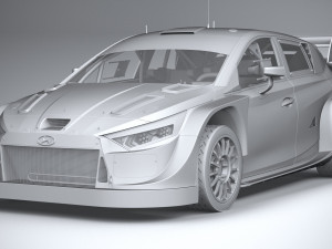Hyundai i20 N WRC Rally1 2022 3D Model