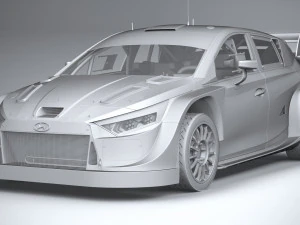 Hyundai i20 N WRC Rally1 2022 3D Model