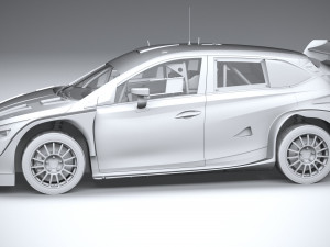 Hyundai i20 N WRC Rally1 2022 3D Model