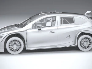 Hyundai i20 N WRC Rally1 2022 3D Model