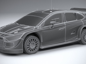 Hyundai i20 N WRC Rally1 2022 3D Model