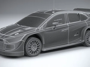 Hyundai i20 N WRC Rally1 2022 3D Model