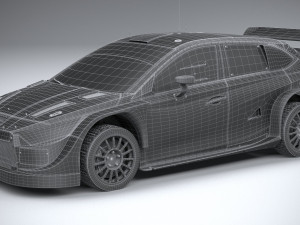 Hyundai i20 N WRC Rally1 2022 3D Model