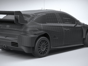 Hyundai i20 N WRC Rally1 2022 3D Model