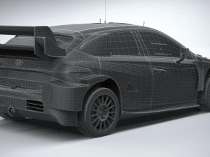 Hyundai i20 N WRC Rally1 2022 3D Model