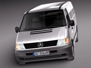 Van Kargo Mercedes-Benz Vito 1995-2000 Model 3D