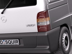 Mercedes-Benz Vito 1995-2000 Cargo Van Modèle 3D