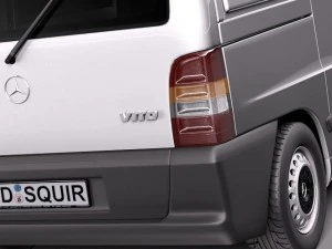 Van Kargo Mercedes-Benz Vito 1995-2000 Model 3D