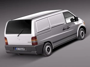 Van Kargo Mercedes-Benz Vito 1995-2000 Model 3D