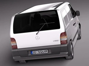 Van Kargo Mercedes-Benz Vito 1995-2000 Model 3D
