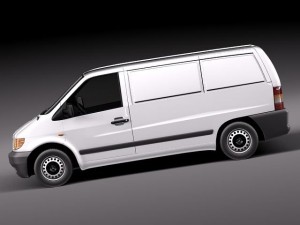 Mercedes-Benz Vito 1995-2000 Cargo Van Modèle 3D