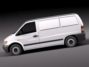Van Kargo Mercedes-Benz Vito 1995-2000 Model 3D