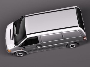 Mercedes-Benz Vito 1995-2000 Cargo Van Modèle 3D