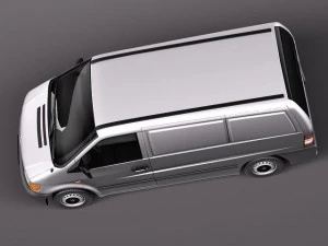 Van Kargo Mercedes-Benz Vito 1995-2000 Model 3D